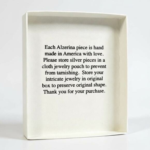 Alzi by Alzerina Magnolia Earrings. Jet Hemetite 24kt Gold-Plated Handmade in NY - Picture 5 of 7